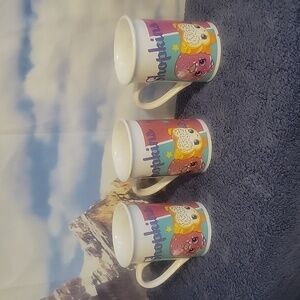 Set of 3 Shopkins mugs. EXCELLENT condition and will bring slumber party fun